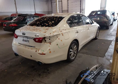 2014 Infiniti Q50 from USA, damaged, VIN JN1BV7AP4EM691647